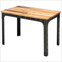 Riveted Dining Table No Assembly Required