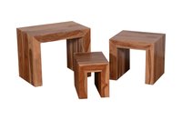 Naitural Industrial Side Table