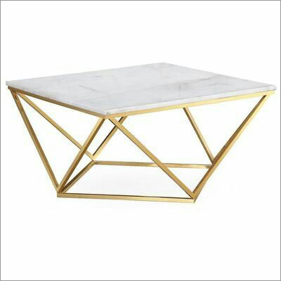 Coffee Table With Marble Top No Assembly Required