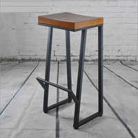 Square Pipe Bar Stool No Assembly Required