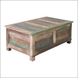 Coffee Table With Rustic Finish Length: 35  Centimeter (Cm)