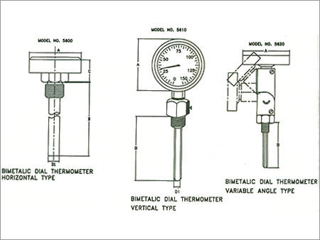 Bimetallic Dial Thermometer