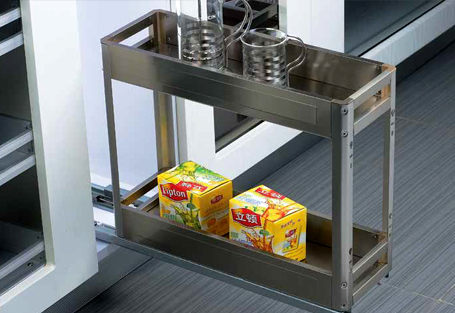 SS Kitchen Sparkle Bottle Pullout