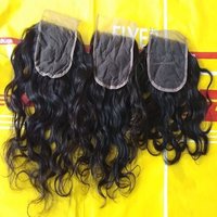 100 Percent Human Hair Closure Curly  4x4