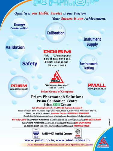 NABL Humidity Temperature Controller Calibration Services By PRISM TEST AND MEASURE PRIVATE LIMITED