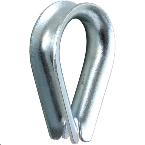 Wire Rope Thimble - High-Quality Metal, 200-400 Grams, Silver Finish | Designed for Lifting, Hoisting, and Structural Support