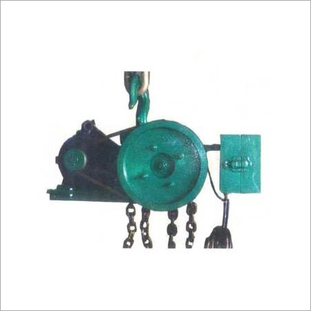 Motorized Chain Pulley Block - New Green 36-40kg | Durable, Easy to Operate, Strong for Single Grinder Crane
