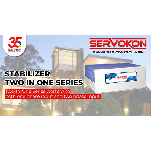 Two In One Series Voltage Stabilizer Warranty: 2 Years