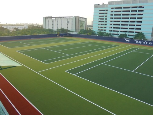 Tennis Courts Synthetic Turf - Polypropylene, 10-20 Millimeter Width | Durable, Eco-Friendly, Low Maintenance, Cushioned Surface, Excellent Traction, UV Stabilized