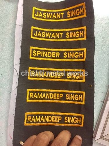 All Embroidery Name Plate
