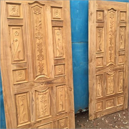 Brown Original Sagwan Wood Door