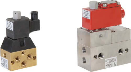 5/2 Internal Pilot Operated, Single Solenoid Poppet Valve