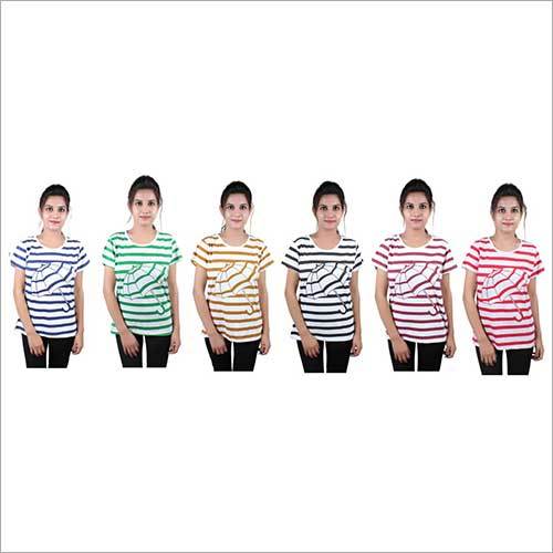 Women Trifoi Stripes T-Shirt