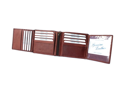 Brown credit card wallet