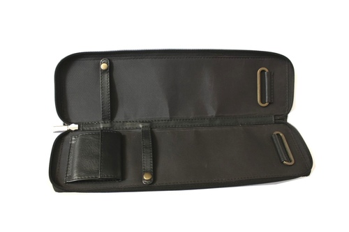 Leather tie holder