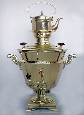 Rare Double Conical Shaped Samovar