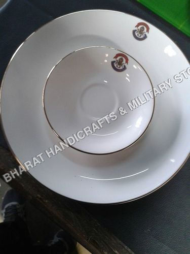 bone china crockery with logo army