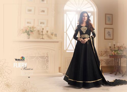 Black Designer Embroidery Work
