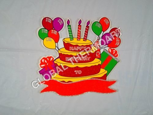 Thermocol Birthday Cake