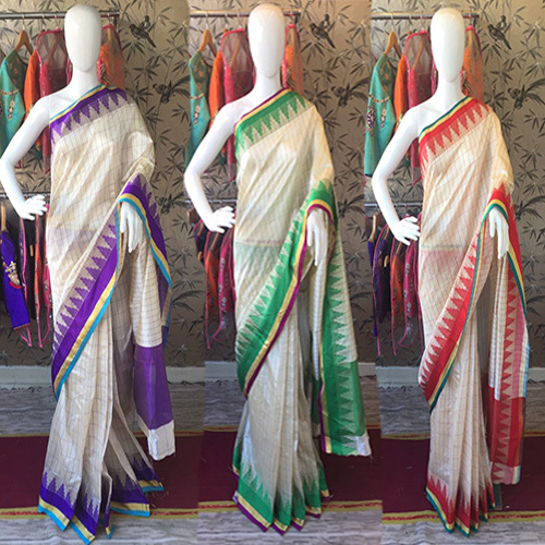 Woven Rich Chex Cotton Silk Saree