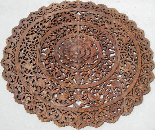 Handmade Hand Carved Wall Panel