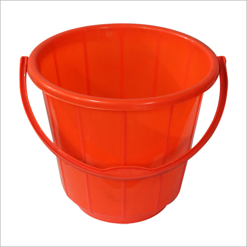 Orange Plastic Water Bucket