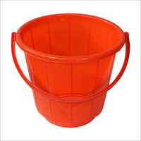 Plastic Water Bucket - 34x34x32 Mm, Orange | 16 L Capacity, High Quality Virgin Plastic, Crack Resistant, Leakage Proof Design, Ideal For Home And Hotel Use