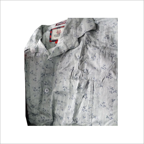 Mens Cotton Shirt - Cotton, White, Long Sleeve | Classic Collar, Button-Down, Regular/Slim Fit, Sweat Absorbent
