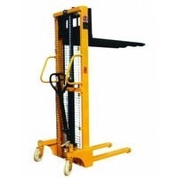 Black And Yellow Hydraulic Hand Stacker
