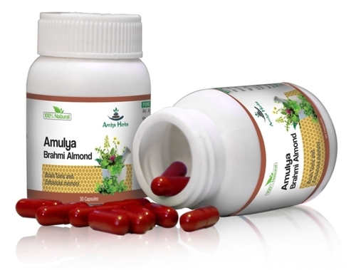 Ayurvedic Medicine Amulya Brahmi Almond Capsules