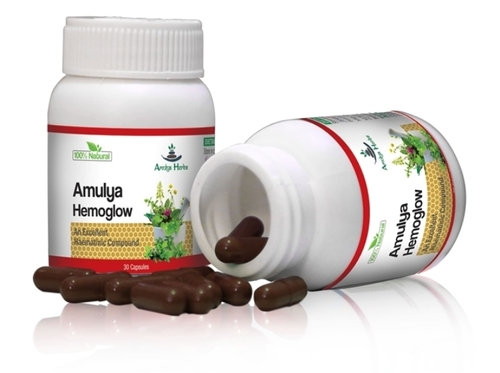 Ayurvedic Medicine Amulya Hemoglow Capsules