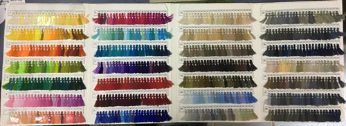 Thread Shade Card - Polyester 10x15 cm | 50+ Shades Color Reference Easy Thread Selection