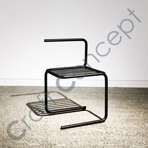 Illusion Structure Metal Chair No Assembly Required