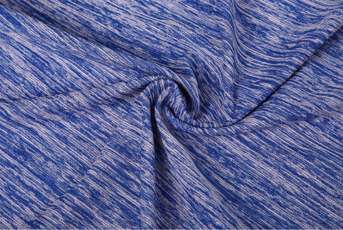Blue Single Jersey Knitted Sports Fabric