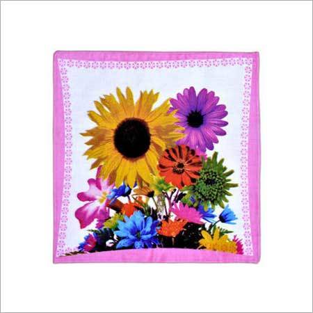 Ladie Floral Printed Cotton Handkerchief