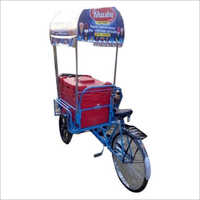 Ice Cream Cart - Plastic And Steel, 1500x800x1200 Mm, Blue | 50 Liters Capacity, Durable, Efficient, Mobile, Portable, Versatile