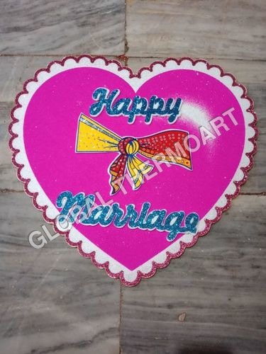 Thermocol Happy Marriage Dil