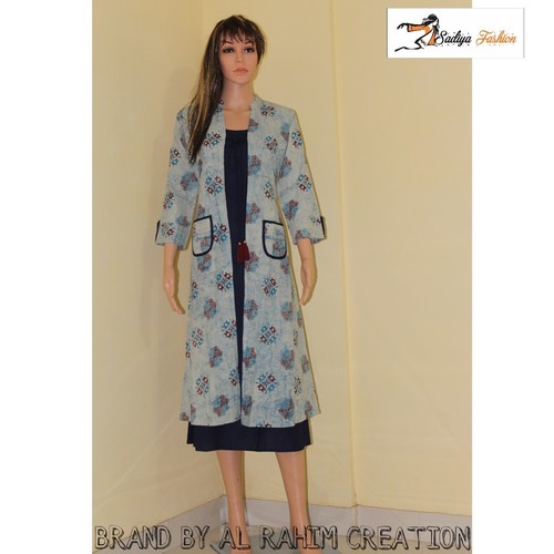Full Sleev Jacket Kurti Decoration Material: Beads