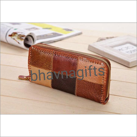 Brown Color And Also Available In All Color Ladies Leather Wallet