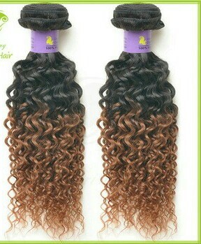 2 Ton Curly Hair - Machine Weft Indian Human Hair, Non-Remy Processed, Shiny Black and Brown Kinky Curls for Baby Girls and Women