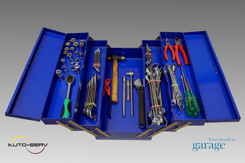 Tool Box with Tools