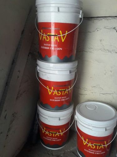 Exterior Emulsion Paint - Red, Quick Drying | Weatherproof, Matte Finish, UV & Mold Resistant