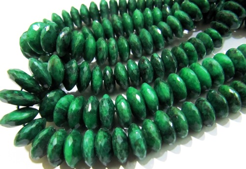 AAA Quality Emerald German Cut Faceted Beads
