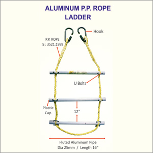 Aluminum P P Rope Ladder ( 14mm dia )