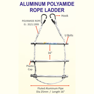Aluminum Polyamide Rope Ladder