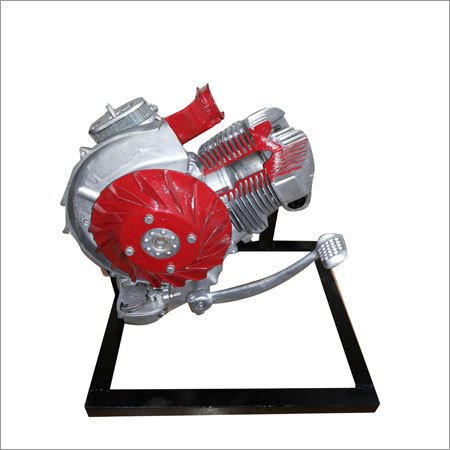 Single Cylinder Two Stroke Engine Cut Section