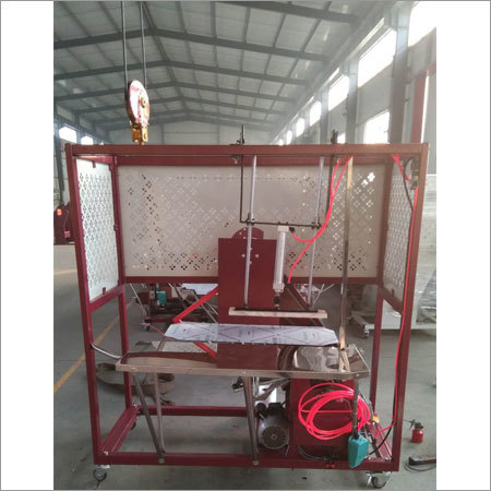 Press Strapping Machine - Steel 1550x1160x1620 mm Red | Semi-Automatic 1.2 Knot/s Strapping Speed Free Replacement Parts Warranty