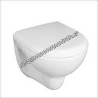 Ceramic Wall Hung Toilet - 560x360x340 Mm, White, One Piece Design | High-grade Ceramic, Easy To Clean, Custom Height Installation
