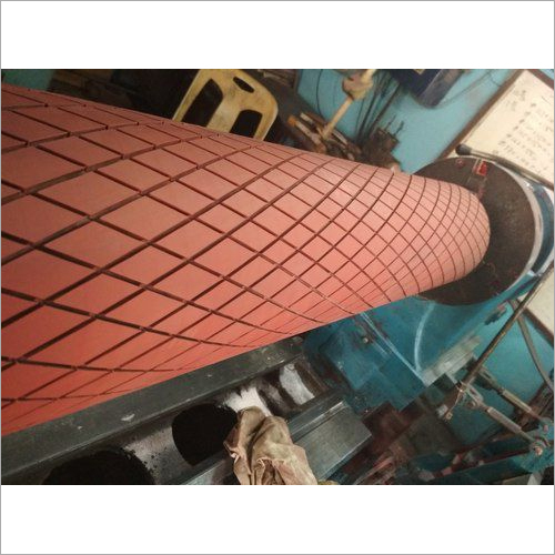 Diamond groove rubber roller Diamond groove rubber roller
