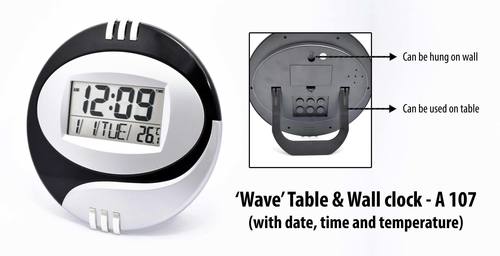 WAVE TABLE & WALL CLOCK